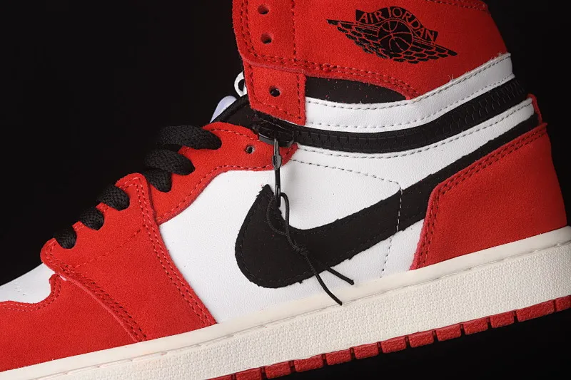 All categories Air Jordan Jordan series basketball shoes Air Jordan 1 High Z version Air Jordan 1 Switch AJ1 Joe 1 burgundy zipper high-top cultural basketball shoes CW6576-700